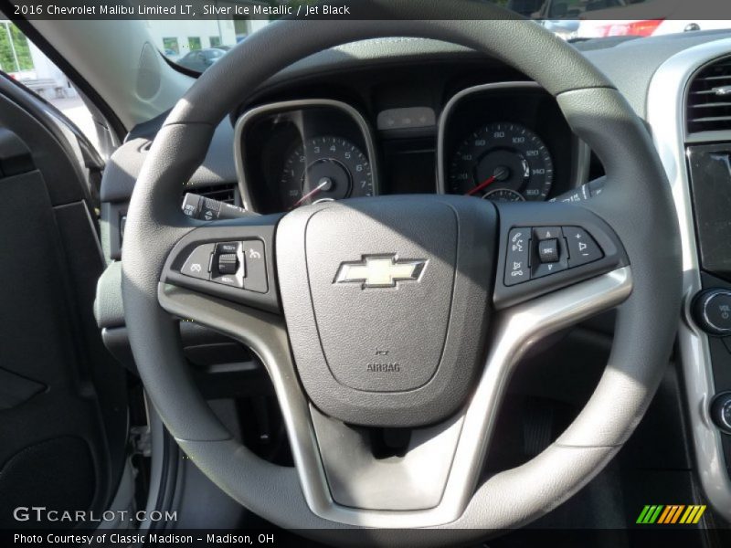 Silver Ice Metallic / Jet Black 2016 Chevrolet Malibu Limited LT