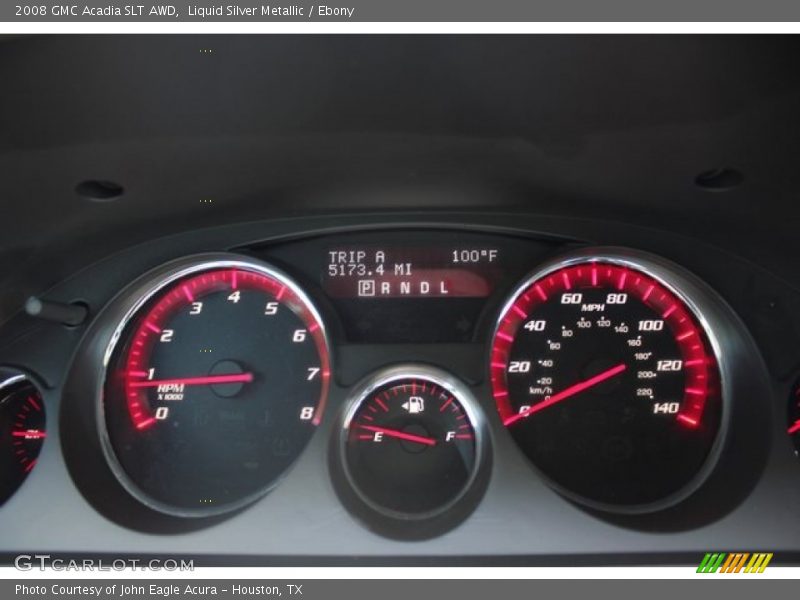 Liquid Silver Metallic / Ebony 2008 GMC Acadia SLT AWD