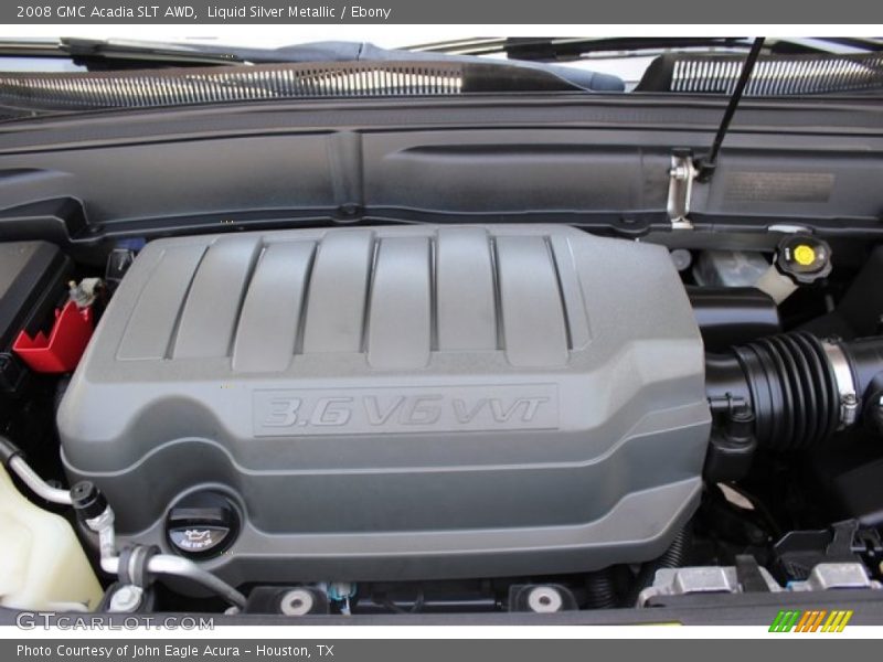 Liquid Silver Metallic / Ebony 2008 GMC Acadia SLT AWD