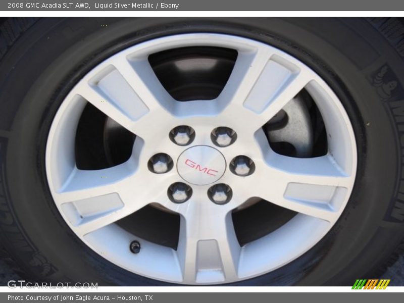 Liquid Silver Metallic / Ebony 2008 GMC Acadia SLT AWD