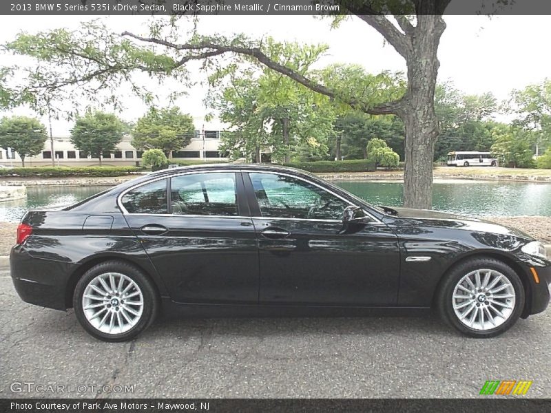 Black Sapphire Metallic / Cinnamon Brown 2013 BMW 5 Series 535i xDrive Sedan