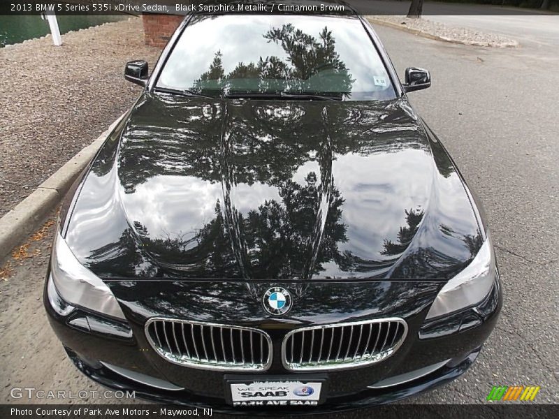 Black Sapphire Metallic / Cinnamon Brown 2013 BMW 5 Series 535i xDrive Sedan