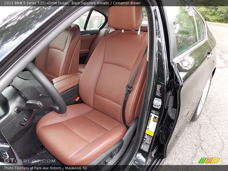 Front Seat of 2013 5 Series 535i xDrive Sedan