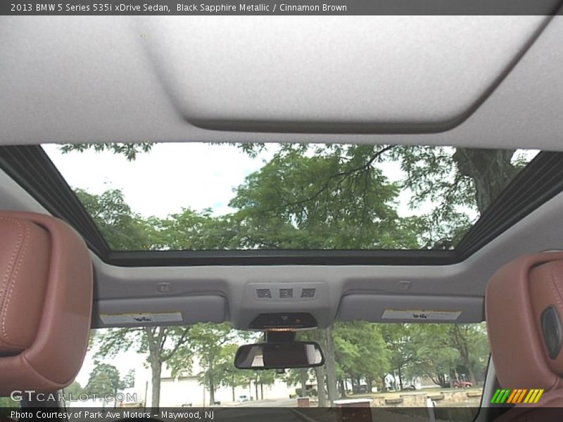 Black Sapphire Metallic / Cinnamon Brown 2013 BMW 5 Series 535i xDrive Sedan