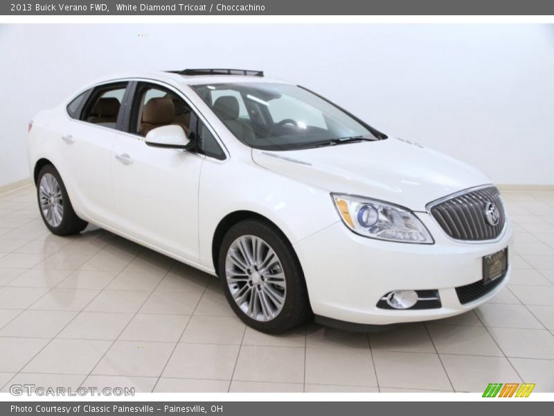 White Diamond Tricoat / Choccachino 2013 Buick Verano FWD