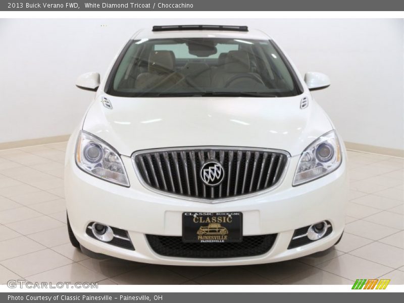 White Diamond Tricoat / Choccachino 2013 Buick Verano FWD