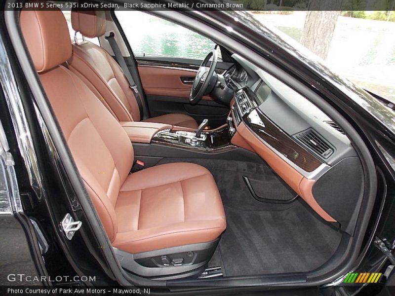 Black Sapphire Metallic / Cinnamon Brown 2013 BMW 5 Series 535i xDrive Sedan