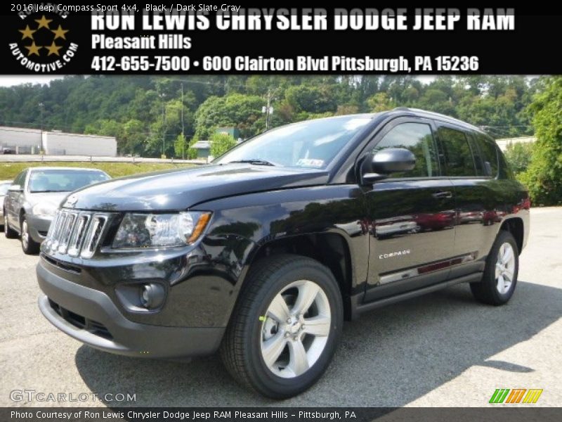 Black / Dark Slate Gray 2016 Jeep Compass Sport 4x4
