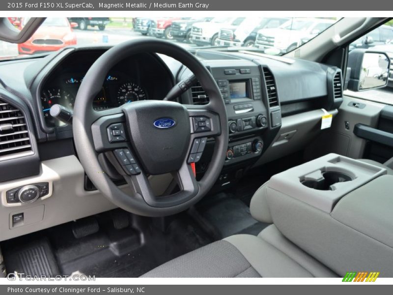 Medium Earth Gray Interior - 2015 F150 XL SuperCab 