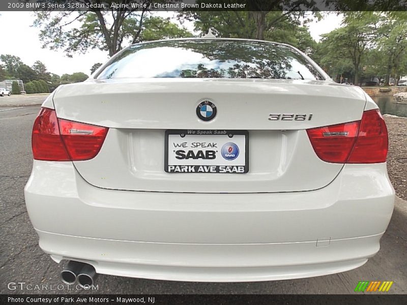 Alpine White / Chestnut Brown Dakota Leather 2009 BMW 3 Series 328xi Sedan