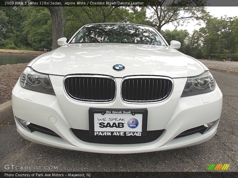 Alpine White / Chestnut Brown Dakota Leather 2009 BMW 3 Series 328xi Sedan