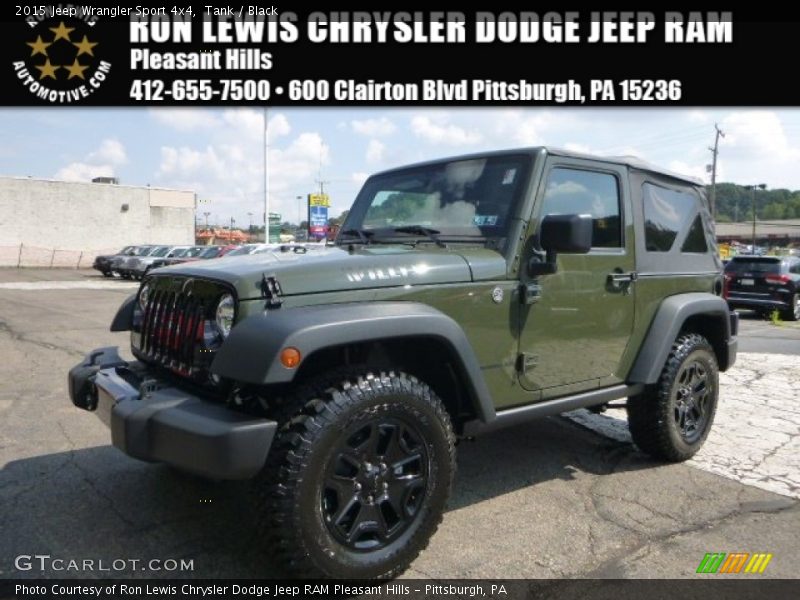 Tank / Black 2015 Jeep Wrangler Sport 4x4