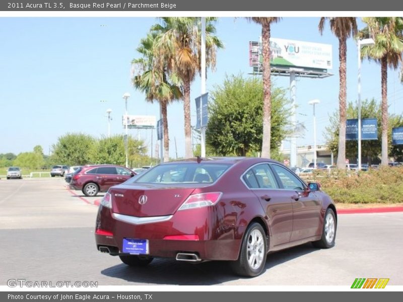 Basque Red Pearl / Parchment Beige 2011 Acura TL 3.5