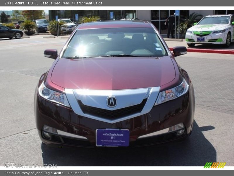 Basque Red Pearl / Parchment Beige 2011 Acura TL 3.5