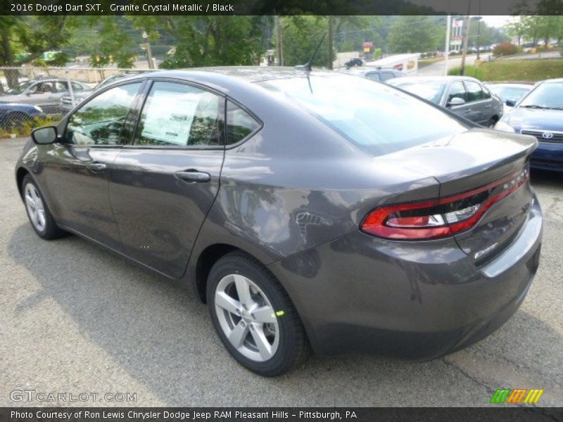 Granite Crystal Metallic / Black 2016 Dodge Dart SXT