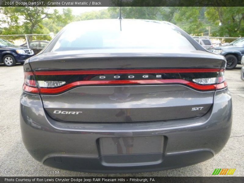 Granite Crystal Metallic / Black 2016 Dodge Dart SXT