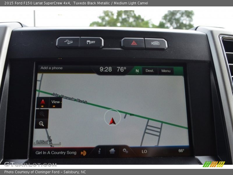 Tuxedo Black Metallic / Medium Light Camel 2015 Ford F150 Lariat SuperCrew 4x4