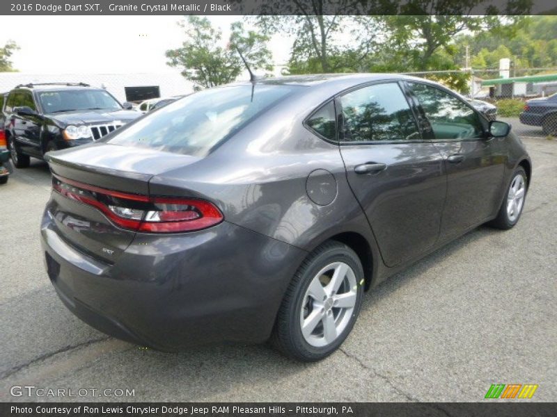 Granite Crystal Metallic / Black 2016 Dodge Dart SXT