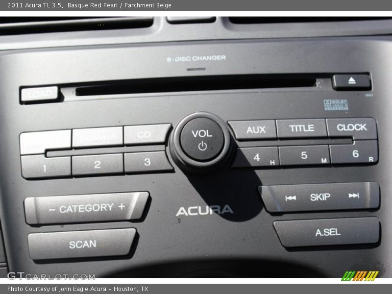 Audio System of 2011 TL 3.5