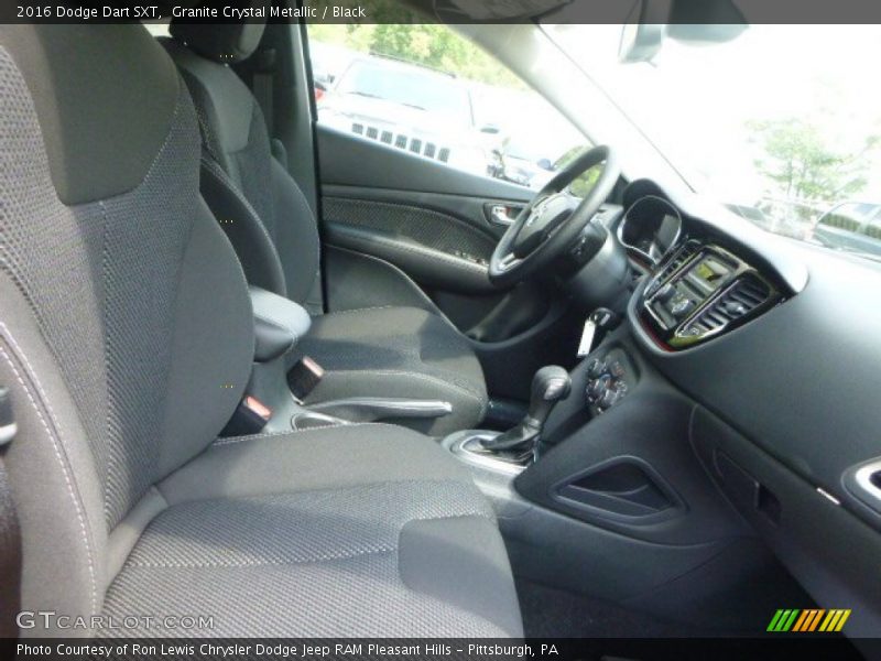 Granite Crystal Metallic / Black 2016 Dodge Dart SXT