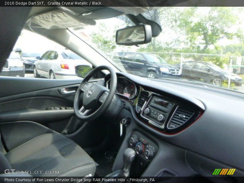 Granite Crystal Metallic / Black 2016 Dodge Dart SXT