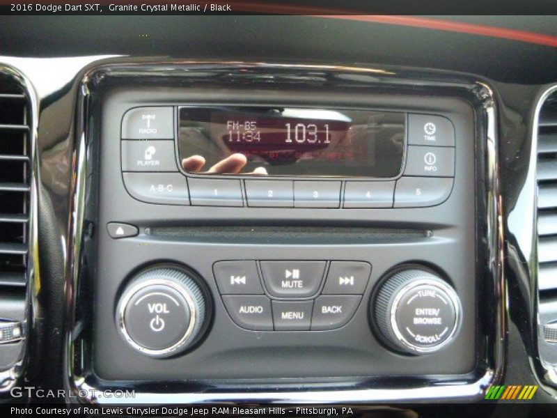 Controls of 2016 Dart SXT