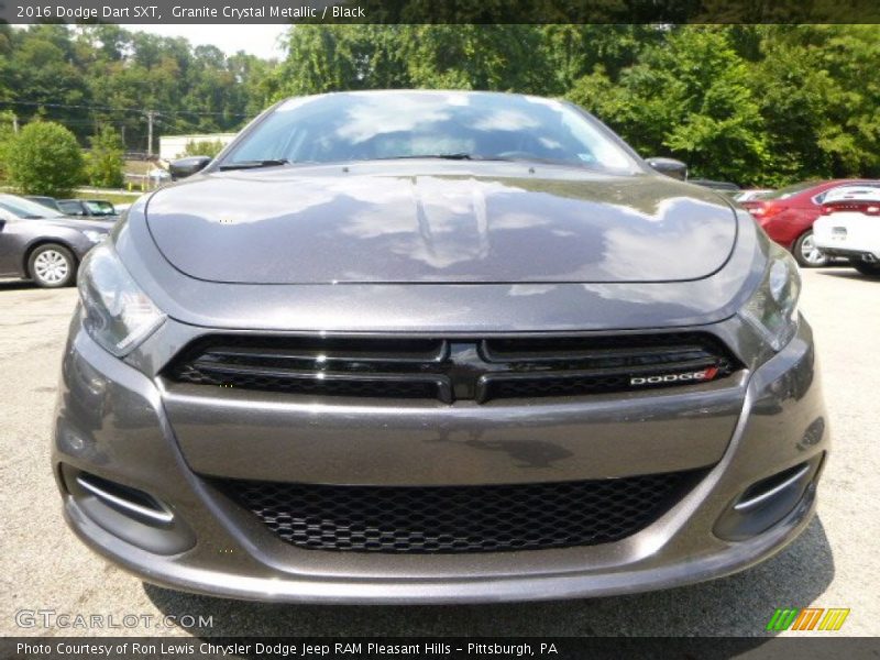 Granite Crystal Metallic / Black 2016 Dodge Dart SXT