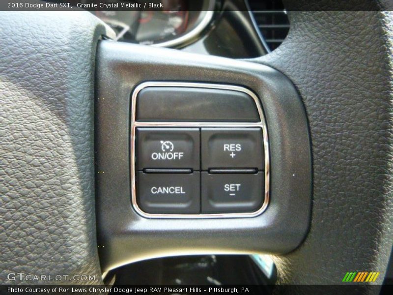Granite Crystal Metallic / Black 2016 Dodge Dart SXT