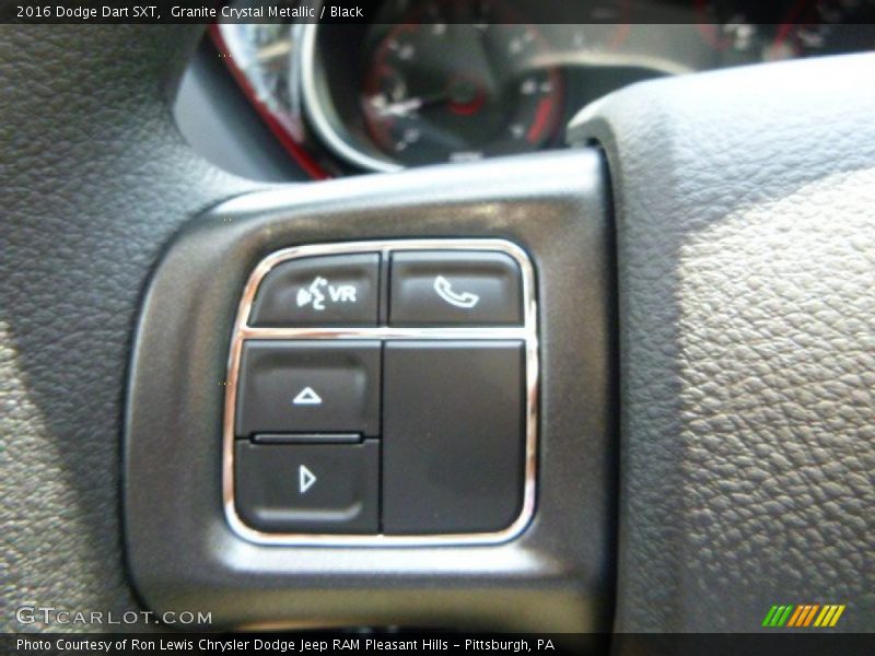 Granite Crystal Metallic / Black 2016 Dodge Dart SXT