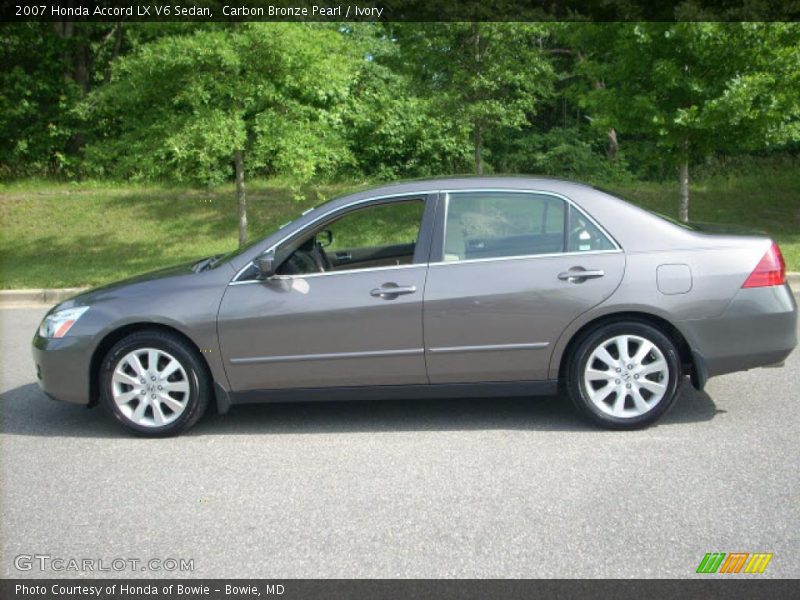 Carbon Bronze Pearl / Ivory 2007 Honda Accord LX V6 Sedan