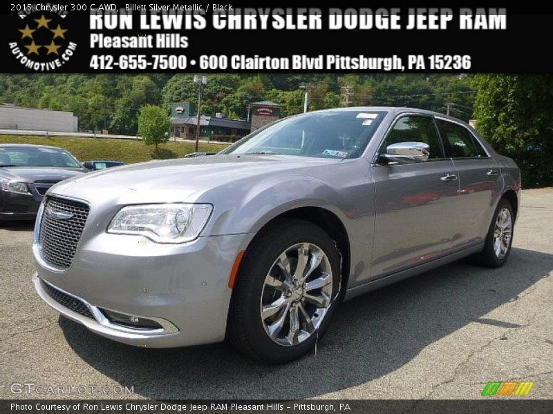 Billett Silver Metallic / Black 2015 Chrysler 300 C AWD