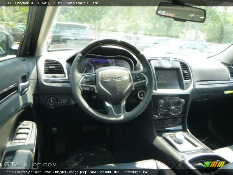 Billett Silver Metallic / Black 2015 Chrysler 300 C AWD