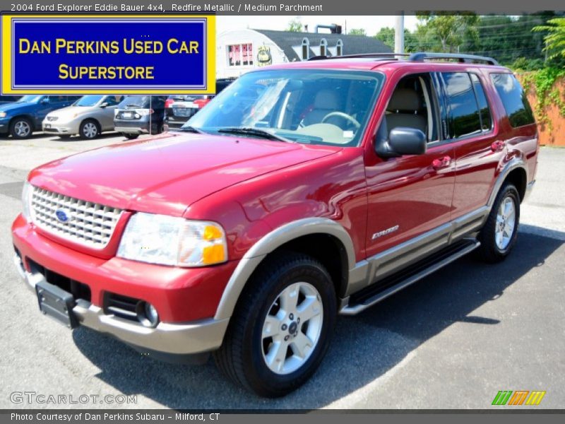 Redfire Metallic / Medium Parchment 2004 Ford Explorer Eddie Bauer 4x4