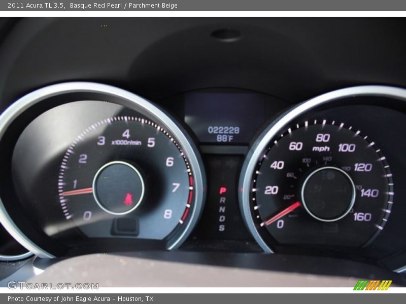 Basque Red Pearl / Parchment Beige 2011 Acura TL 3.5