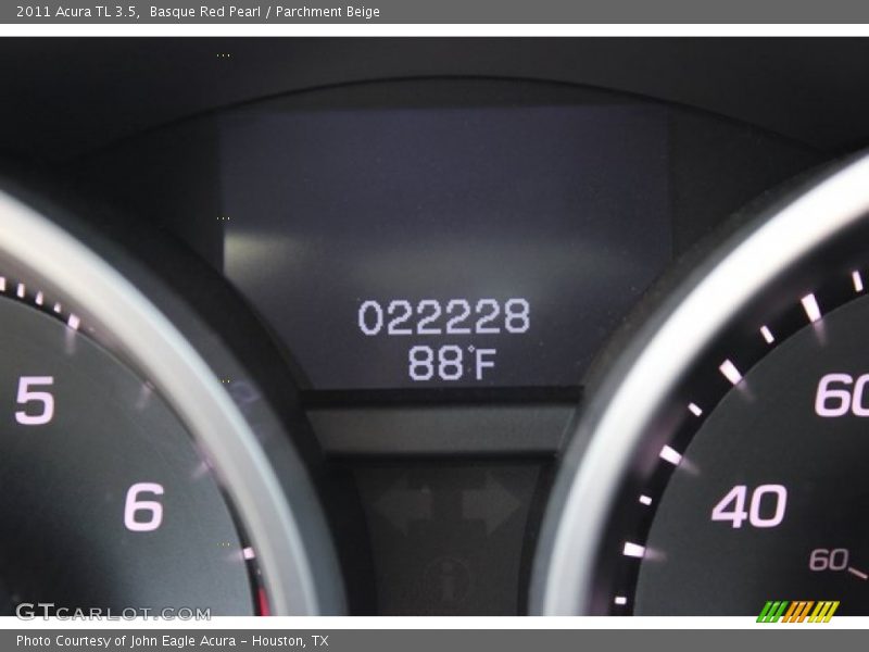 Basque Red Pearl / Parchment Beige 2011 Acura TL 3.5