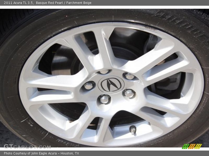Basque Red Pearl / Parchment Beige 2011 Acura TL 3.5