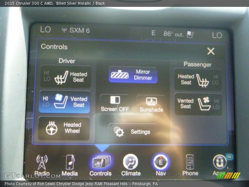 Billett Silver Metallic / Black 2015 Chrysler 300 C AWD