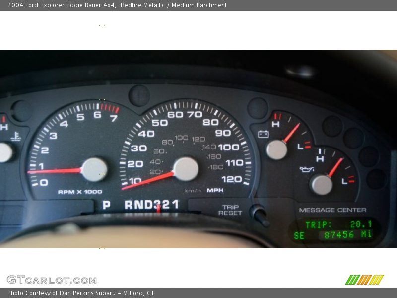 Redfire Metallic / Medium Parchment 2004 Ford Explorer Eddie Bauer 4x4