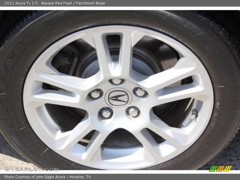 Basque Red Pearl / Parchment Beige 2011 Acura TL 3.5