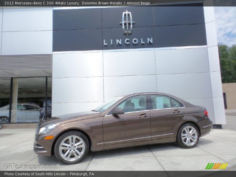 Dolomite Brown Metallic / Almond Beige 2013 Mercedes-Benz C 300 4Matic Luxury