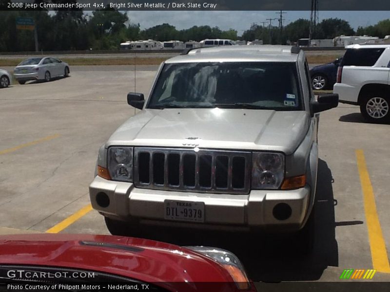 Bright Silver Metallic / Dark Slate Gray 2008 Jeep Commander Sport 4x4