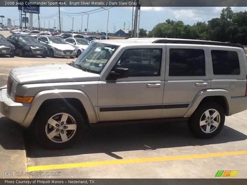 Bright Silver Metallic / Dark Slate Gray 2008 Jeep Commander Sport 4x4