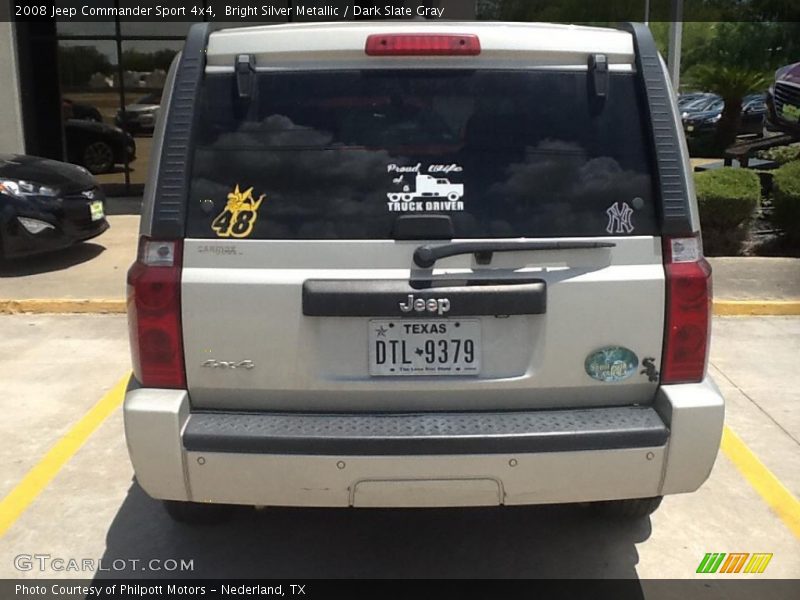 Bright Silver Metallic / Dark Slate Gray 2008 Jeep Commander Sport 4x4