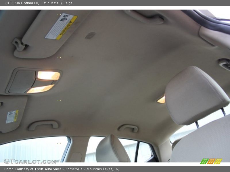 Satin Metal / Beige 2012 Kia Optima LX