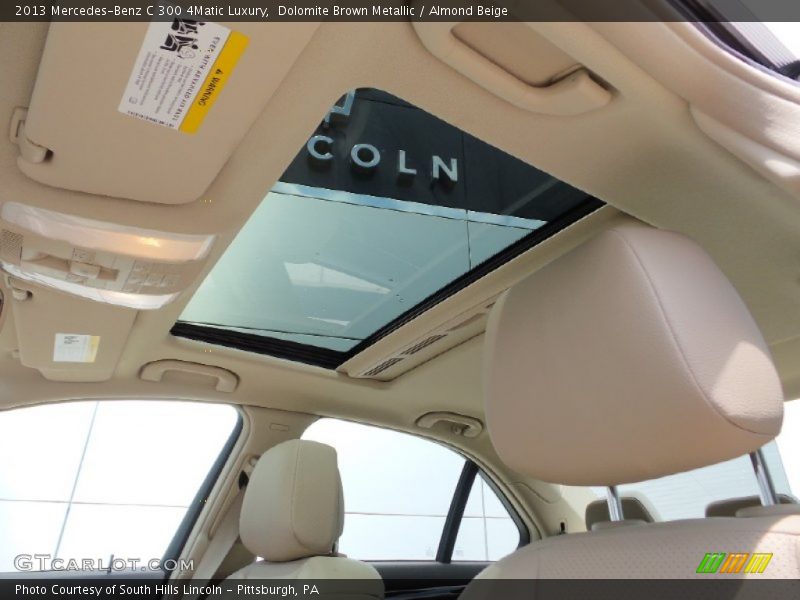 Dolomite Brown Metallic / Almond Beige 2013 Mercedes-Benz C 300 4Matic Luxury