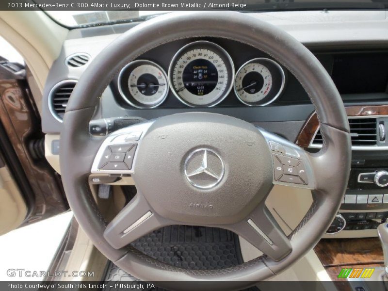 Dolomite Brown Metallic / Almond Beige 2013 Mercedes-Benz C 300 4Matic Luxury