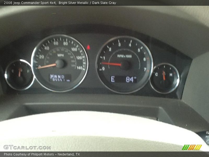 Bright Silver Metallic / Dark Slate Gray 2008 Jeep Commander Sport 4x4