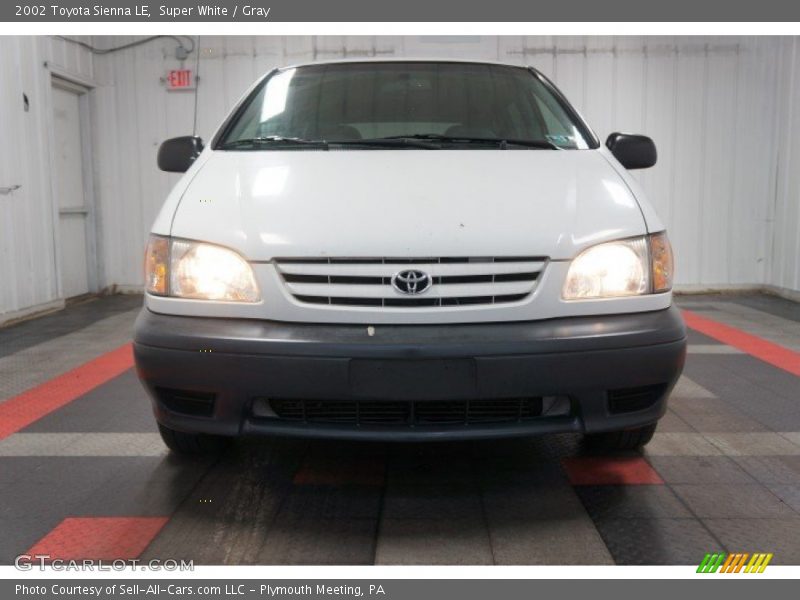 Super White / Gray 2002 Toyota Sienna LE