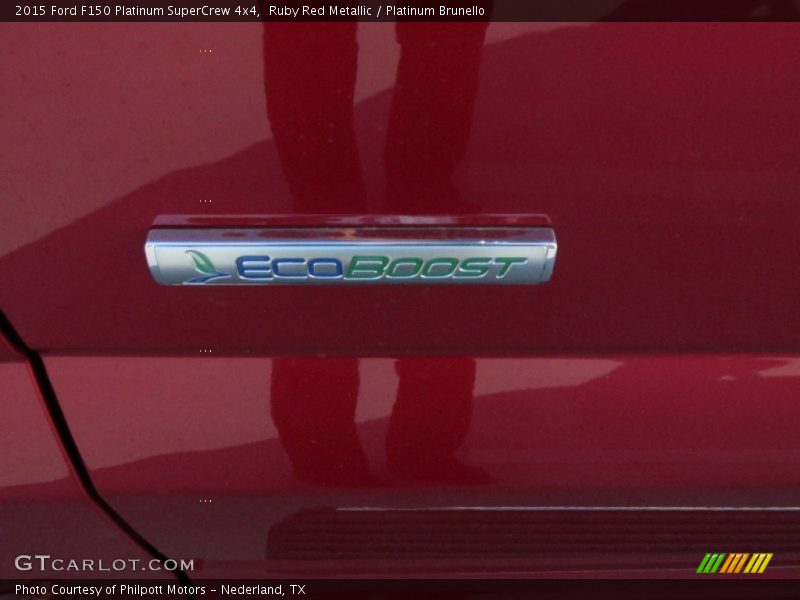 Ruby Red Metallic / Platinum Brunello 2015 Ford F150 Platinum SuperCrew 4x4