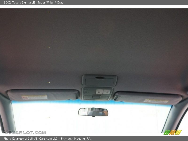 Super White / Gray 2002 Toyota Sienna LE